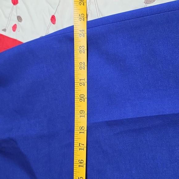 Jones of NY royal blue pants suit black lapels - Picture 9 of 14